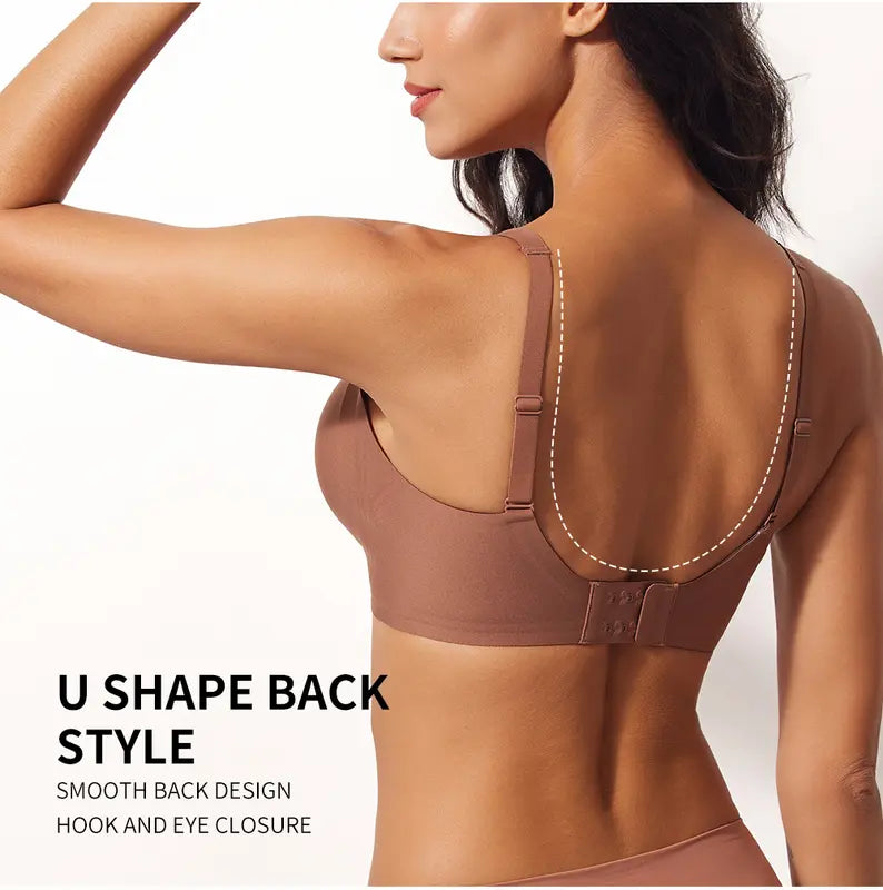 Jelly Wireless Push-Up Bralette – Seamless Deep V Shape Bra(Pack of 3)