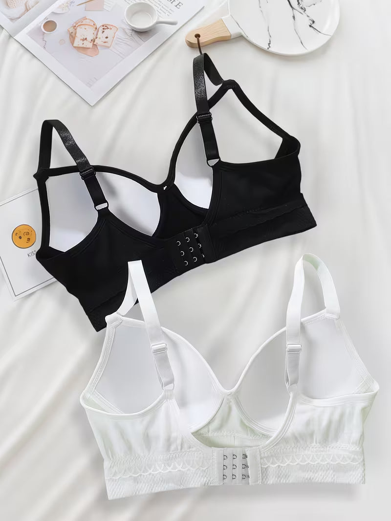 Women Comfortable Equipped with Adjustable Straps Bras(pack of 2)