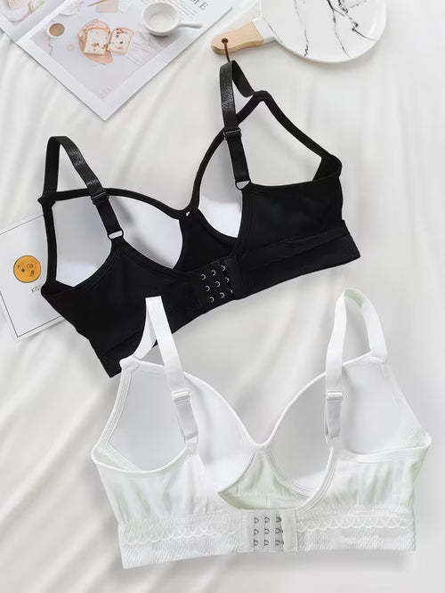 Women Comfortable Equipped with Adjustable Straps Bras(pack of 2)
