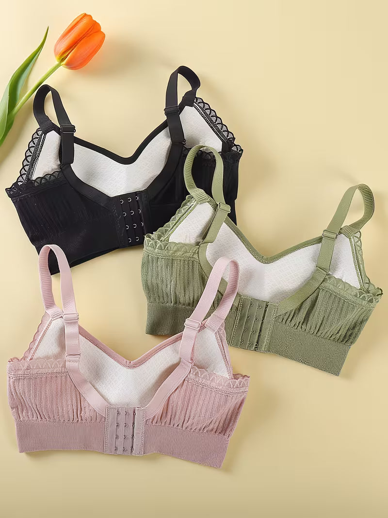 Women Comfortable Push-Up Bra(Pack of 3)