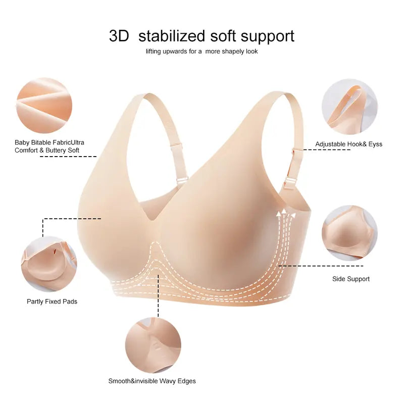 Leopard Jelly Wireless Women Comfortable Wireless Bras(Pack of 3)