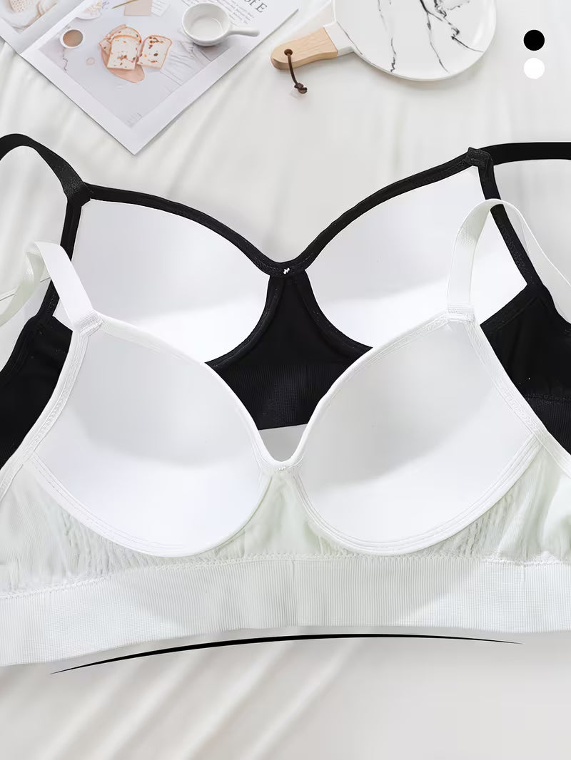 Women Comfortable Equipped with Adjustable Straps Bras(pack of 2)