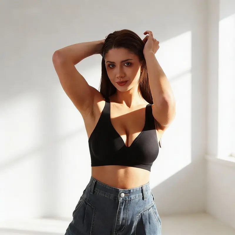 LemonSilk Women's Wireless Comfortable Push Up Bra (Pack of 3)